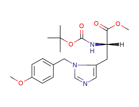 N-(t-Butoxycarbonyl)-3-(4-methoxybenzyl)-L-histidine methyl ester