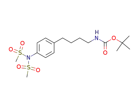 4-{4-[Bis(methanesulfonyl)amino]phenyl}butylcarbamic acid tert-butyl ester