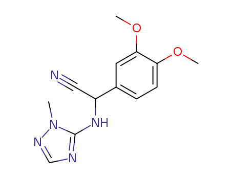 (3,4-Dimethoxy-phenyl)-(2-methyl-2H-[1,2,4]triazol-3-ylamino)-acetonitrile