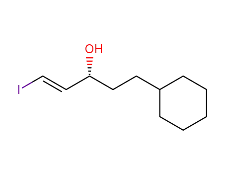 (E)-(R)-5-Cyclohexyl-1-iodo-pent-1-en-3-ol
