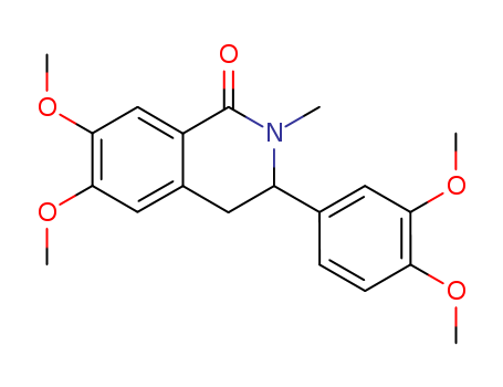 1(2H)-Isoquinolinone, 3-(3,4-dimethoxyphenyl)-3,4-dihydro-6,7-dimethoxy-2-methyl-