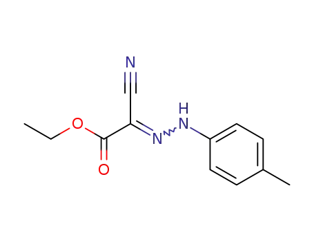 Molecular Structure of 93845-47-7 (Acetic acid, cyano[(4-methylphenyl)hydrazono]-, ethyl ester, (2E)-)