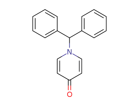 Molecular Structure of 93580-01-9 (4(1H)-Pyridinone, 1-(diphenylmethyl)-)