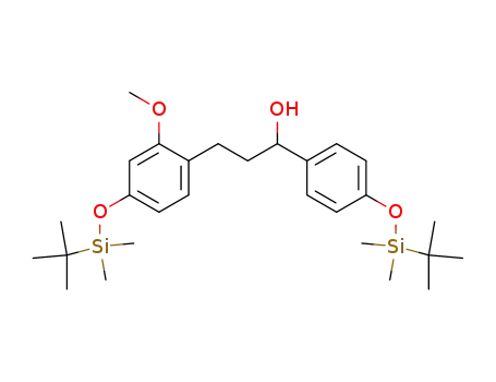 3-[4-(tert-Butyl-dimethyl-silanyloxy)-2-methoxy-phenyl]-1-[4-(tert-butyl-dimethyl-silanyloxy)-phenyl]-propan-1-ol