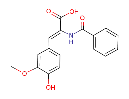 (Z)-α-(benzamido)-β-(4-hydroxy-3-methoxyphenyl)acrylic acid
