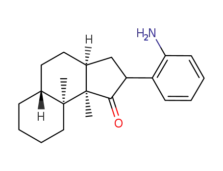 Molecular Structure of 120174-16-5 ((3aα,5aβ,9aα,9bα)-dodecahydro-9a,9b-dimethyl-2-(phenylamino)-1H-benz<e>inden-1-one)