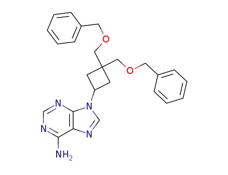 9-<3,3-bis(benzyloxymethyl)cyclobut-1-yl>adenine