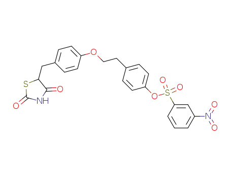 5-([4-[2-(4-(3-Nitrophenylsulfonyloxy)phenyl)ethoxy]phenyl]methyl)thiazolidine-2,4-dione
