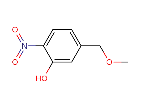 Molecular Structure of 824933-92-8 (Phenol, 5-(methoxymethyl)-2-nitro-)