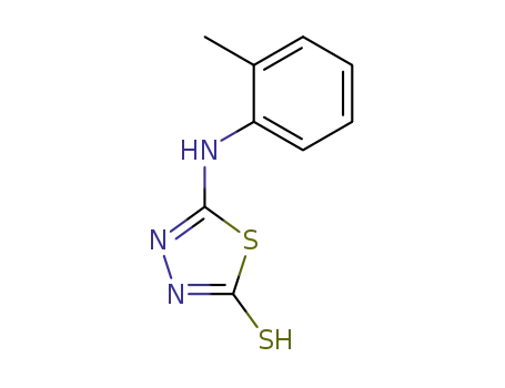 Molecular Structure of 27385-97-3 (5-O-TOLYLAMINO-[1,3,4]THIADIAZOLE-2-THIOL)
