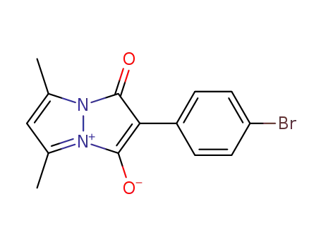 anhydro-2-(4-bromophenyl)-5,7-dimethyl-1-hydroxy-3-oxopyrazolo<1,2-a>pyrazolium hydroxide