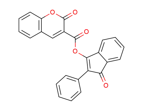 2-Oxo-2H-chromene-3-carboxylic acid 3-oxo-2-phenyl-3H-inden-1-yl ester