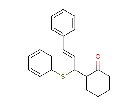 2-((E)-3-Phenyl-1-phenylsulfanyl-allyl)-cyclohexanone