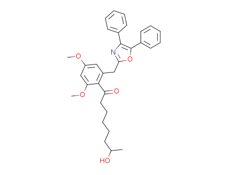 2-(3,5-dimethoxy-2-(7'-hydroxy-1'-oxooctyl)-phenylmethyl)-4,5-diphenyloxazole