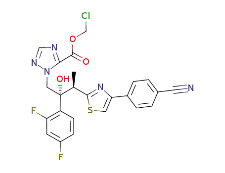 2-[3-[4-(4cyanophenyl)-thiazol-2-yl]-2-(2,4-difluorophenyl)-2-hydroxy-butyl]-2H-[1,2,4]triazole-3-carboxylic acid chloromethyl ester