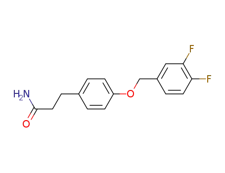 3-[4-(3,4-difluoro-benzyloxy)-phenyl]-propionamide