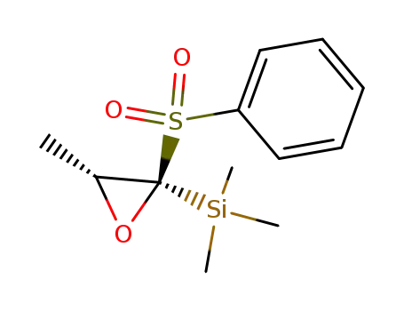 Silane, trimethyl[3-methyl-2-(phenylsulfonyl)oxiranyl]-, trans-
