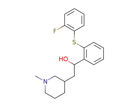 α-(1-methyl-3-piperidylmethyl)-2-(2-fluorophenylthio)benzyl alcohol