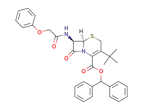 diphenylmethyl (6R,7S)-7-(phenoxyacetamido)-3-tert-butylceph-3-em-4-carboxylate