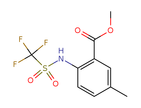 Benzoic acid, 5-methyl-2-[[(trifluoromethyl)sulfonyl]amino]-, methyl ester