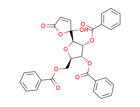 5-hydroxy-5-(2,3,5-tri-O-benzoyl-β-D-ribofuranozyl)-furan-2(5H)-one