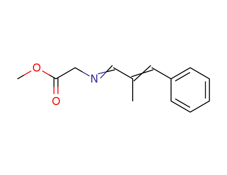 Glycine, N-(2-methyl-3-phenyl-2-propenylidene)-, methyl ester