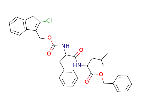 L-Leucine,
N-[N-[[(2-chloro-1H-inden-3-yl)methoxy]carbonyl]-L-phenylalanyl]-,
phenylmethyl ester
