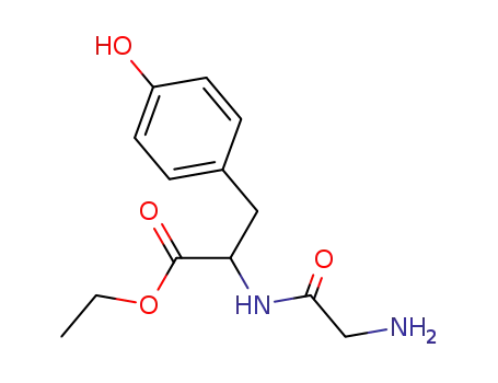 Molecular Structure of 19240-28-9 (L-Tyrosine, N-glycyl-, ethyl ester)