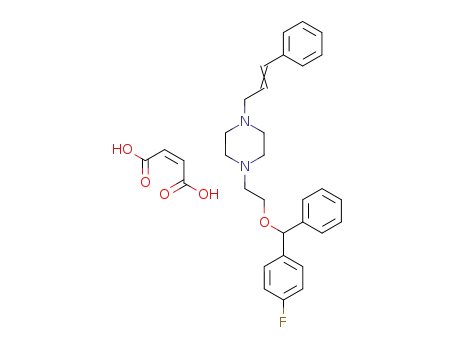Piperazine,
1-[2-[(4-fluorophenyl)phenylmethoxy]ethyl]-4-(3-phenyl-2-propenyl)-,
(2Z)-2-butenedioate (1:2)