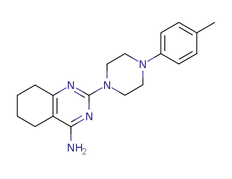 Molecular Structure of 76781-28-7 (4-Quinazolinamine,
5,6,7,8-tetrahydro-2-[4-(4-methylphenyl)-1-piperazinyl]-)