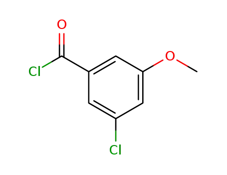 Molecular Structure of 89106-53-6 (Benzoyl chloride, 3-chloro-5-methoxy- (9CI))