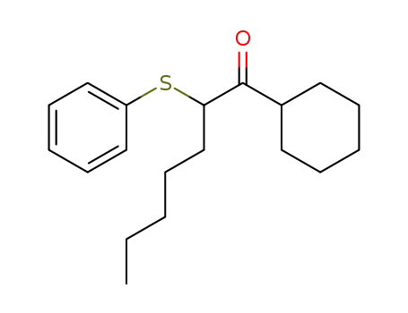 1-Heptanone, 1-cyclohexyl-2-(phenylthio)-