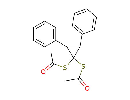 3,3-Bis<acetylthio>-1,2-diphenylcyclopropene