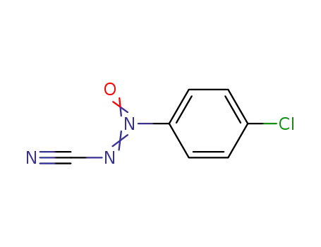 Molecular Structure of 54797-22-7 (4-(Cyano-NNO-azoxy)phenyl chloride)