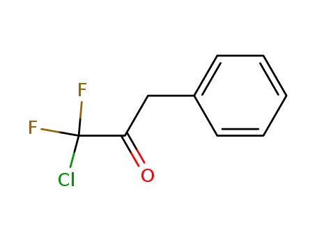 Molecular Structure of 86340-72-9 (2-Propanone, 1-chloro-1,1-difluoro-3-phenyl-)