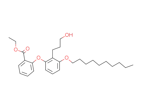 2-<3-(decyloxy)-2-(3-hydroxypropyl)-phenoxy>benzoic acid ethyl ester