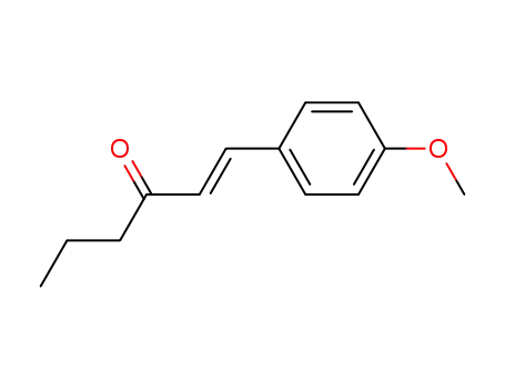 Molecular Structure of 82297-65-2 (1-Hexen-3-one, 1-(4-methoxyphenyl)-, (E)-)