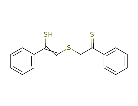 Molecular Structure of 121561-08-8 (Ethanethione, 2-[(2-mercapto-2-phenylethenyl)thio]-1-phenyl-)