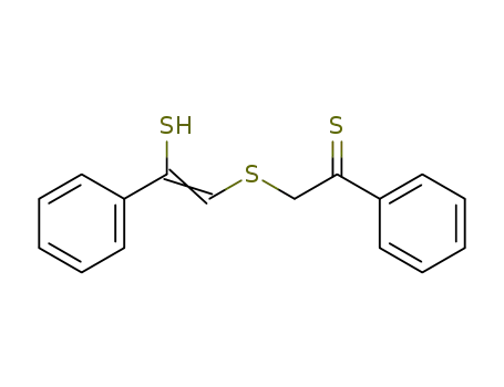 Molecular Structure of 121561-08-8 (Ethanethione, 2-[(2-mercapto-2-phenylethenyl)thio]-1-phenyl-)