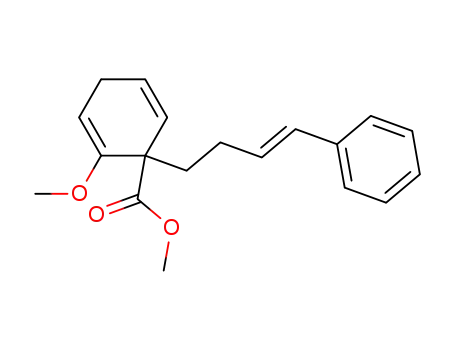 Molecular Structure of 133627-65-3 (3-carbomethoxy-2-methoxy-3-<(E)-4'-phenyl-3'-butenyl>-1,4-cyclohexadiene)
