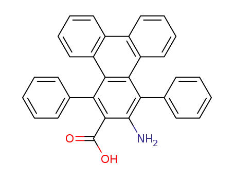 Molecular Structure of 125229-54-1 (2-Triphenylenecarboxylic acid, 3-amino-1,4-diphenyl-)