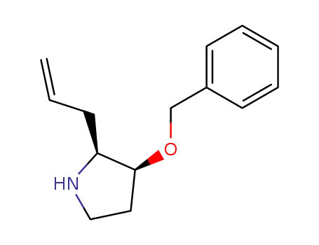 (+/-)-3β-(benzyloxy)-2β-(prop-1-en-3-yl)pyrrolidine