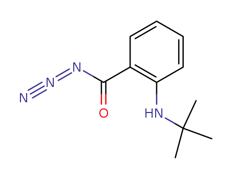 Molecular Structure of 31562-05-7 (Benzoyl azide, 2-[(1,1-dimethylethyl)amino]-)