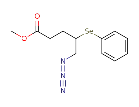 5-Azido-4-phenylselanyl-pentanoic acid methyl ester
