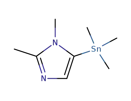 Molecular Structure of 86051-74-3 (1,2-dimethyl-5-trimethylstannylimidazole)
