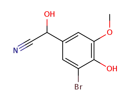 3-bromo-4-hydroxy-5-methoxy-mandelonitrile