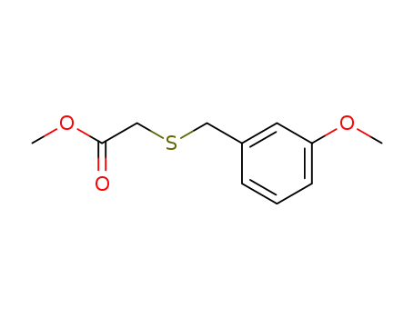Molecular Structure of 34722-40-2 ((3-Methoxy-benzylthio)-essigsaeuremethylester)