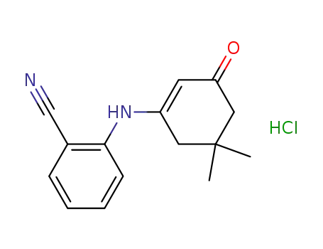 2-(5,5-dimethyl-3-oxocyclohexen-1-yl)aminobenzonitrile hydrochloride