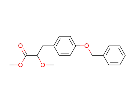 Benzenepropanoic acid, a-methoxy-4-(phenylmethoxy)-, methyl ester