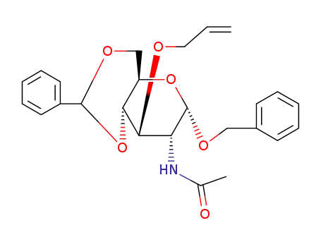 BENZYL 2-ACETAMIDO-3-O-ALLYL-4,6-O-BENZYLIDENE-2-DEOXY-ALPHA-D-GLUCOPYRANOSIDE